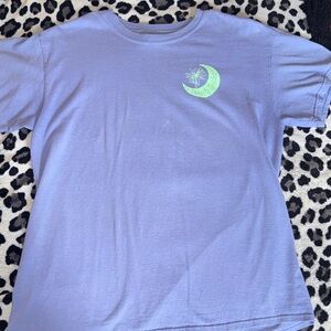 Gildan Lavender Tee with Moon Graphic